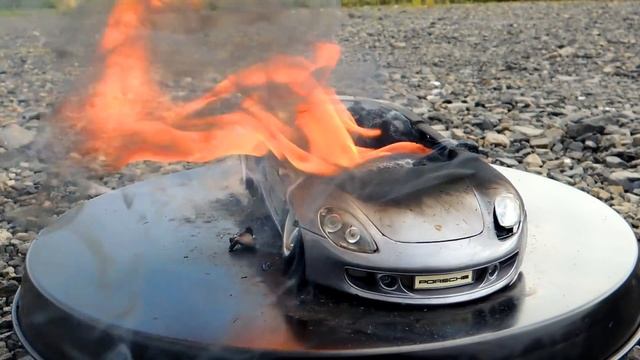 Burning My Porsche Carrera GT - The Car Is On FIRE - Why? - Just A Model Toy Car? смотреть онлайн