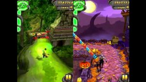 Temple Run 2 Lost Jungle VS Spooky Summit Android iPad iOS Gameplay HD