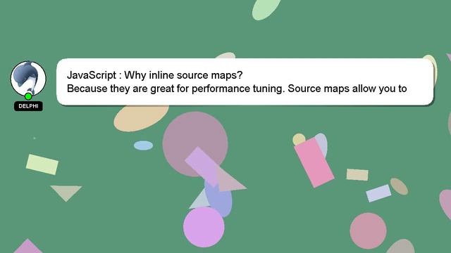 JavaScript : Why inline source maps?