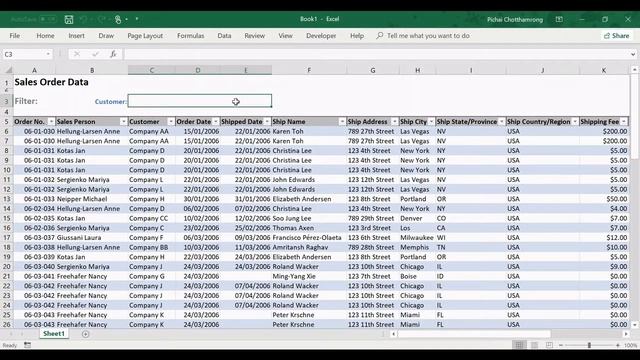 Auto Filter by VBA | กรองข้อมูลในตารางแบบอัตโนมัตด้วย VBA смотреть онлайн
