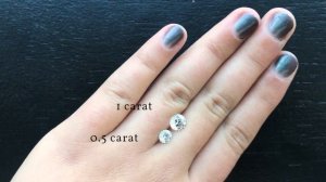 Diamond Size Comparison: 0.5 carat vs. 1 carat Round Shape Stones