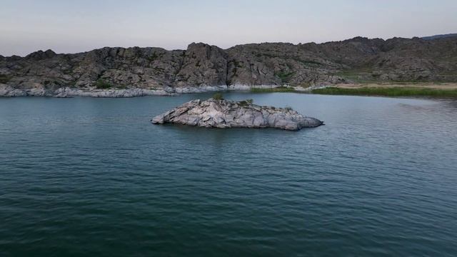 Бухтарминское водохранилище - Нарымский хребет - После заката