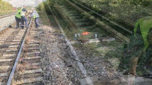 Монтаж 2-х страховочных рельсовых пакетов