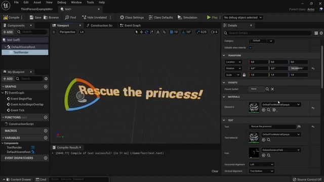 Text Renders - Unreal Engine 5 Tutorial
