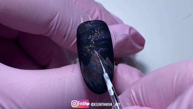 Какой сделать дизайн ногтей с гель-лаком «Кошачий глаз»| Рисуем гель-лаком кошачий глаз | Пейзажи