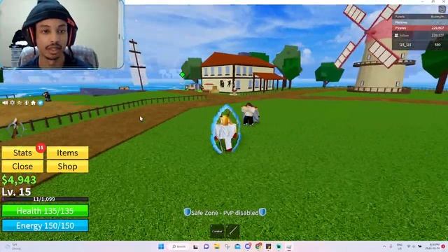 First Time Playing Roblox BLOX FRUITS, NOOB to PRO?? смотреть онлайн