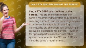 Can a RTX 3060 run Sons of the Forest?