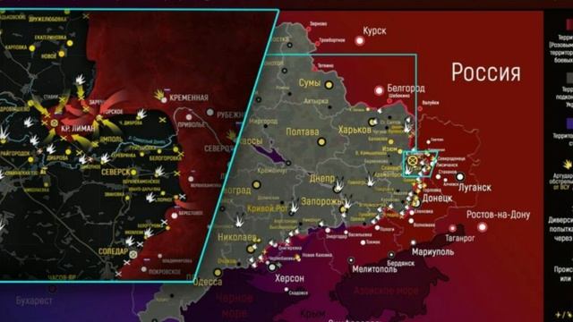 Новая карта боевых действий на Украине 1 октября 2022. смотреть онлайн
