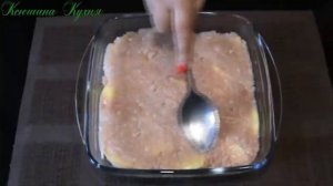 Картофельная запеканка с куриным фаршем в духовке