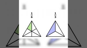 Сравнение дробей. (Визуальный ряд.) Какая дробь больше, а какая меньше? 21 пример.