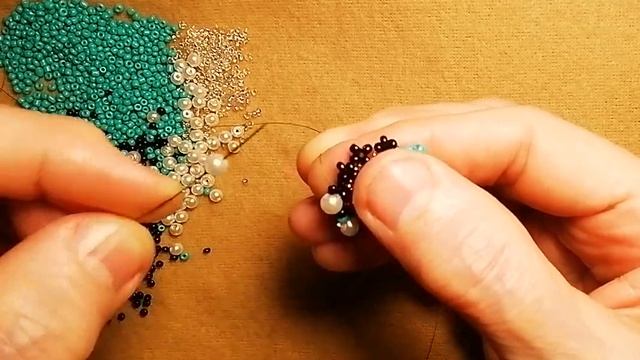 Сережки из бисера цветные кольца (новинка) #сережкиизбисера #сережки #beads #handmade