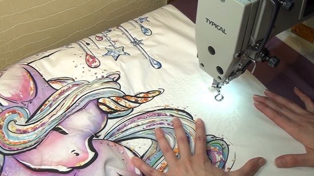 Baby Quilt Unicorn on the Moon (working process and final result) | Стеганое детское покрывало 3 в1