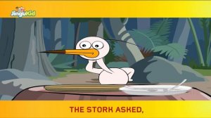 Aesops Fable Cartoon Video - The Fox and The Stork | Kids Stories | Moral Story for Children #KidsT