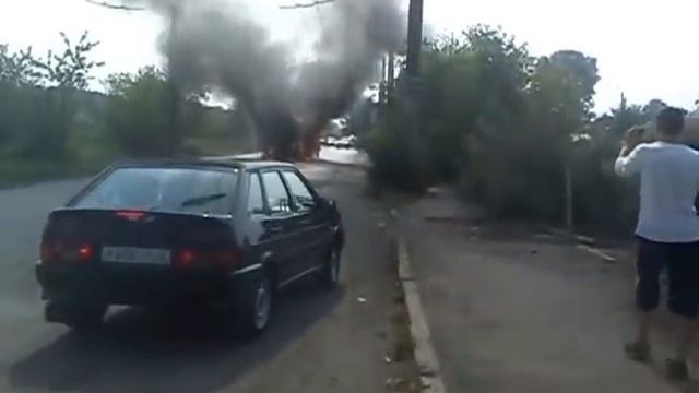 Ленинск-Куз горит маршрутка смотреть онлайн