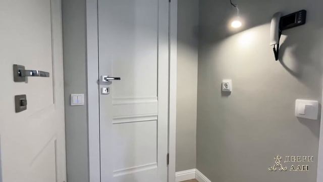 Прекрасные двери "Рим" и входная дверь "Рим 5" в сером интерьере смотреть онлайн