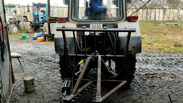 Корчеватель на мтз готов к работе