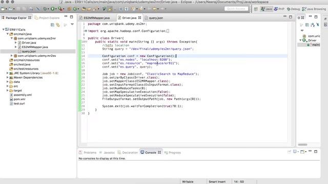 12.4 ElasticSearch Training - Create MapReduce Driver Class