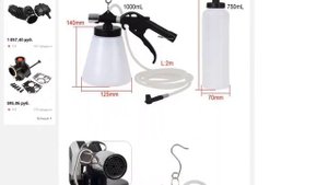 Набор инструментов для замены тормозной жидкости для автомобиля большая емкость