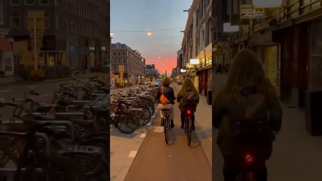 Amsterdam Sunset ? Cycling View Amsterdam 6:45 pm Status