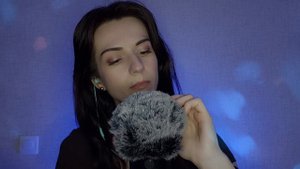 АСМР для сна 🖌 Кисти по ветрозащите + близкий шёпот🔹️ASMR, чтобы расслабиться и крепко уснуть 😌✨️
