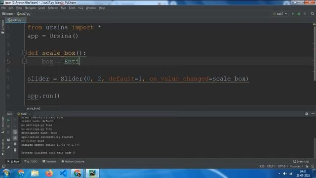 Sliders in URSINA ENGINE | Learn Ursina Part 17