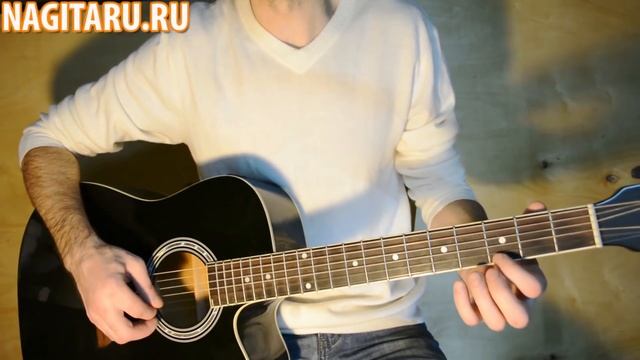 В ЛЕСУ РОДИЛАСЬ ЕЛОЧКА - очень простая мелодия на гитаре! Разбор для новичков. смотреть онлайн