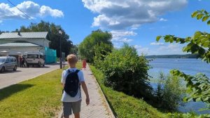 Пешая прогулка по г. Плёс, Ивановской обл., 22 июля 2022г.