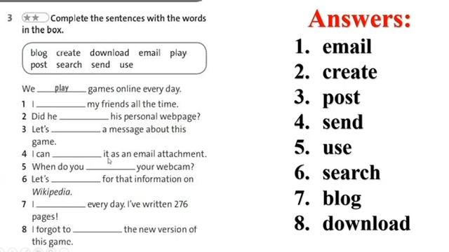English Plus 8 grade. Workbook p. 16. Жауаптар, ответы, answers. гдз. Daily life and shopping.