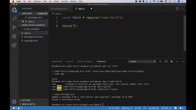 Uso del Fetch API en Node js - Turbo Tutorial смотреть онлайн