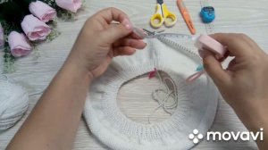 Простой берет спицами//Мастер Класс