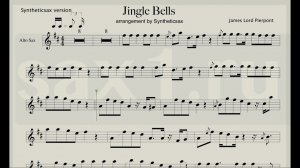 Jingle Bells - Sheet Music for Saxophone Alto (Funky Version incl. Backing track)