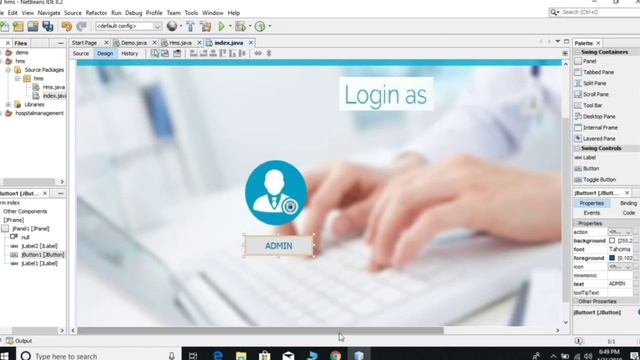 Hospital Management System in Java Netbeans - How to Create - Part 1 смотреть онлайн