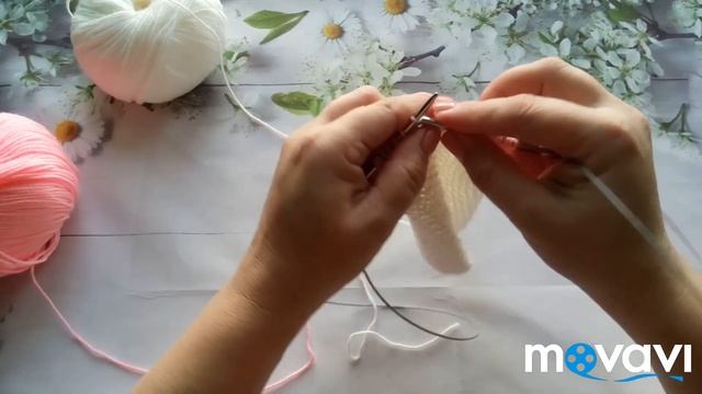 Комбинезон "Розовая карамелька" спицами реглан снизу от 3-6 мес 1 Часть смотреть онлайн