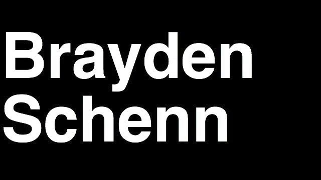 How to Pronounce Brayden Schenn Philadelphia Flyers NHL Hockey Player Runforthecube смотреть онлайн