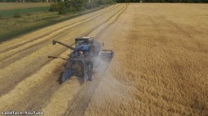 Так загораются комбайны в поле! /// Russian combine caught fire in the field!
