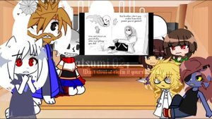 Undertale react to dusttale l| Dust sans |l Full vid
