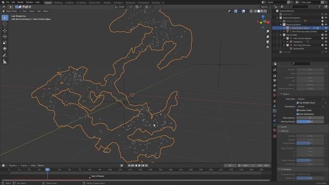 Туманность в Blender | Рабочий процесс с частицами
