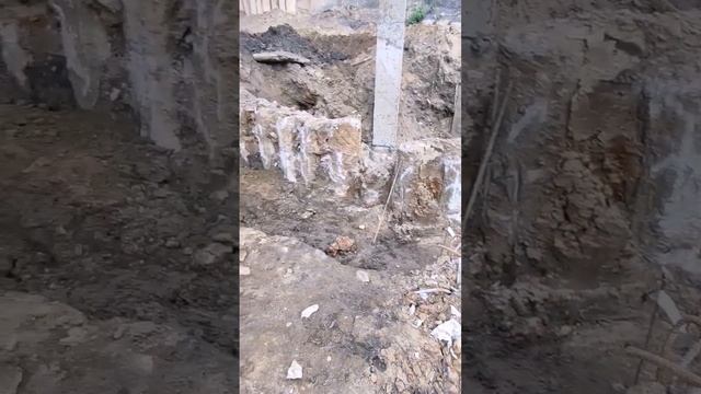 ? Возведение фундамента строящегося ЖК. Водопонижение грунтовых вод иглофильтрами. Осушение участка