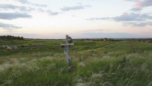 Вид с Церковной горы на село Покурлей (Вольский район)