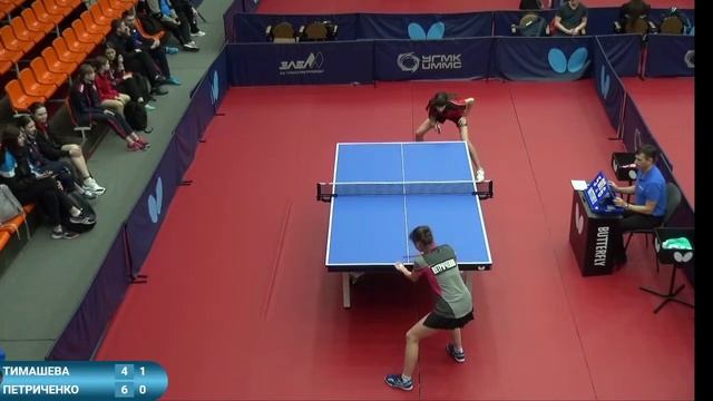 Тимашева Ульяна (993) - Петриченко Александра (626). Настольный теннис ...