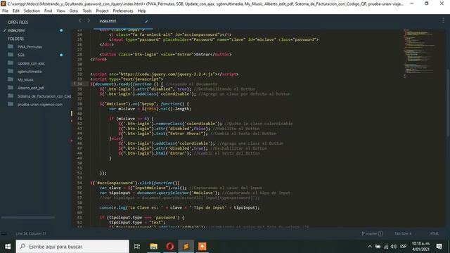 ?Mostrando y Ocultando Password con JavaScript  ( password show hide using jquery)