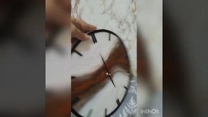 Часы из эпоксидки.