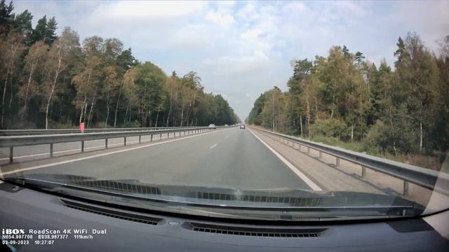 Трасса М5 "Урал", леса подмосковья. смотреть онлайн