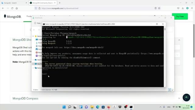 สอนติดตั้ง MongoDB ใน Windows 11 ??? смотреть онлайн