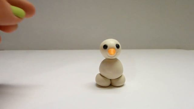Как слепить Снеговика ⛄ из пластилина (Modelling Clay Snowman) смотреть онлайн