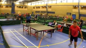 3rd set - Abdul Wuraola V Chris Bartram Midlands VETTS Table Tennis championships