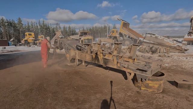 Пескоструйная обработка рамы автомобиля Белаз! смотреть онлайн