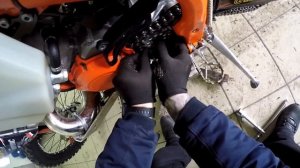 KTM EXC Замена Передней Звезды / Sprocket Replacement