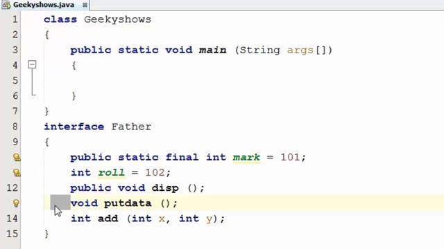 124. Example of Defining Interface in Java Programming (Hindi) смотреть онлайн