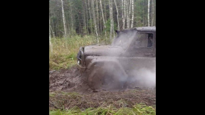 Турбо уаз через лужу №82в #offroad